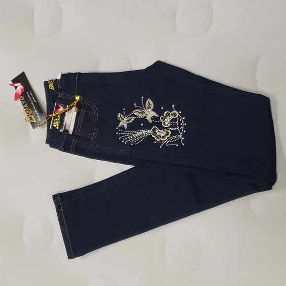 NWT Dark Wash Denim Straight Leg Jeans - Picture 1 of 6